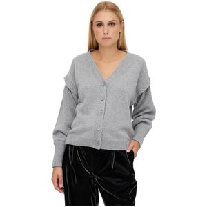 Federica Tosi, Dames, Truien, Grijs, Maat: 2XS Wol,