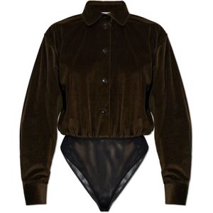 Max Mara, Dames, Tops, Groen, Maat: S Corduroy,