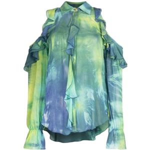Roberto Cavalli, Dames, Blouses & Shirts, Veelkleurig, Maat: XS