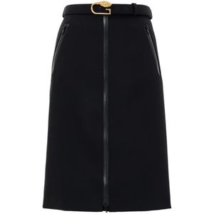 Gucci, Dames, Rokken, Zwart, Maat: M Wol,