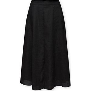 Elena Mirò, Dames, Rokken, Zwart, Maat: 2XL Linnen,