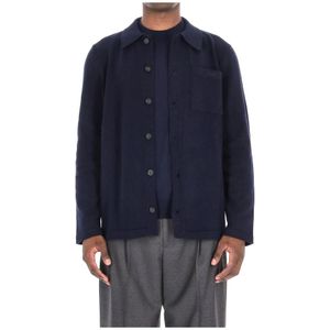 A.p.c., Heren, Jassen, Blauw, Maat: L Katoen,