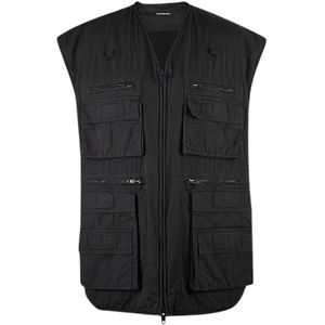 Balenciaga, Heren, Jassen, Blauw, Maat: XS