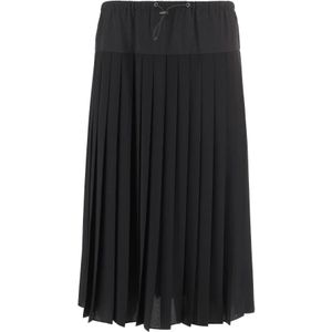 Aspesi, Dames, Rokken, Zwart, Maat: M Nylon,