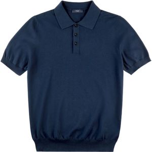 Fay, Heren, Tops, Blauw, Maat: L Katoen,