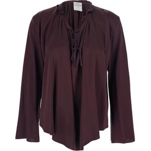 Forte Forte, Dames, Blouses & Shirts, Rood, Maat: XS Zijde,