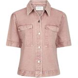 Neo Noir Tiki Solid Shirt | Ash Rose