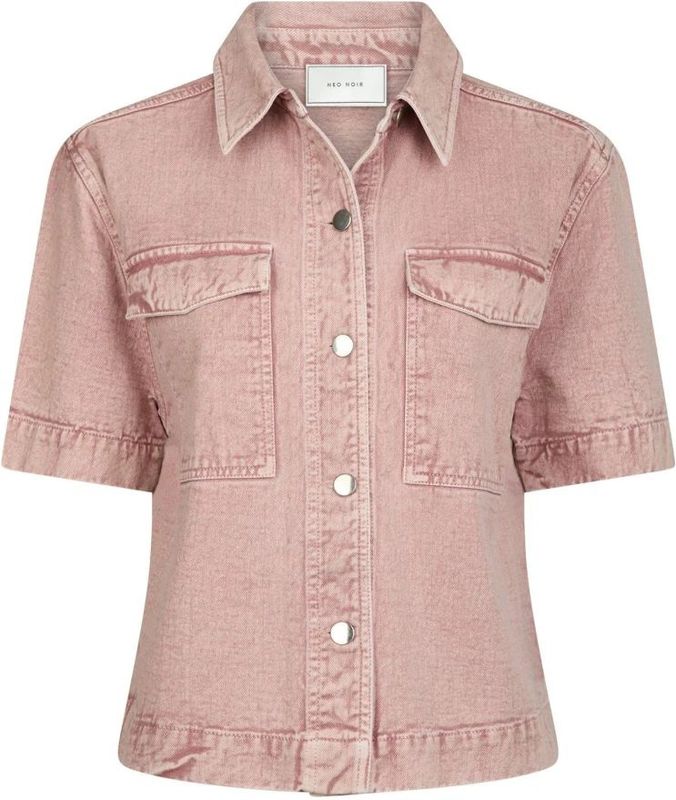 Neo Noir Tiki Solid Shirt | Ash Rose