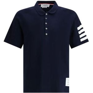 Thom Browne, Heren, Tops, Blauw, Maat: L Katoen,