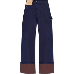 JW Anderson - Jeans - Marineblauw - Katoen - Reguliere Pasvorm