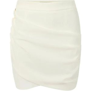 Elisabetta Franchi, Dames, Rokken, Beige, Maat: XS Satijn,