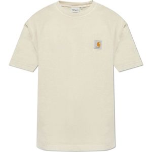 Carhartt Wip, Heren, Tops, Beige, Maat: XL Katoen,