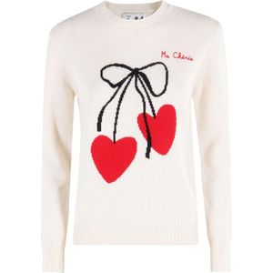 MC2 Saint Barth, Dames, Truien, Wit, Maat: S Wol,