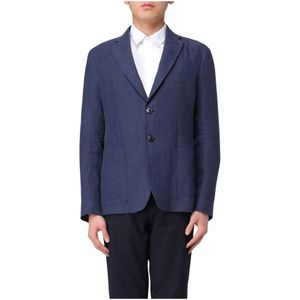 Giorgio Armani, Heren, Jassen, Blauw, Maat: 2XL