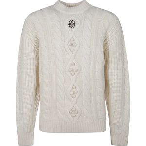 Drole de Monsieur, Heren, Truien, Wit, Maat: L Wol,