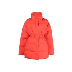 Pinko Down Coats , Orange , Dames , Maat: 2XS