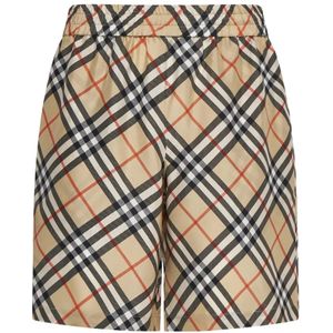 Burberry Stijlvolle Shorts voor Mannen en Vrouwen , Beige , Heren , Maat: M