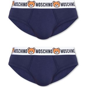 Moschino, Heren, Ondergoed, Blauw, Maat: XL Katoen,