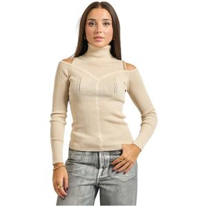 Fracomina, Dames, Truien, Beige, Maat: XS Wol,