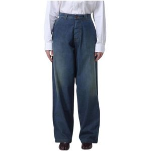Maison Margiela, Dames, Jeans, Blauw, Maat: W28