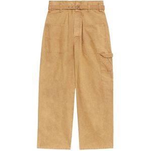 Isabel Marant, Dames, Broeken, Bruin, Maat: S Katoen,