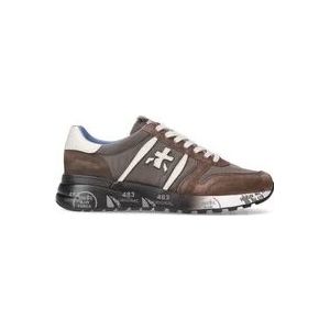 Premiata Bruine Suede Sneakers Lander Model , Multicolor , Heren , Maat: 43 EU