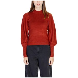 Vero Moda, Dames, Truien, Rood, Maat: S Nylon,