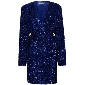 Rotate Birger Christensen, Dames, Jurken, Blauw, Maat: XS