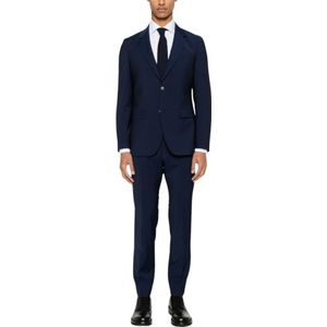 Hugo, Heren, Pakken, Blauw, Maat: S Wol,