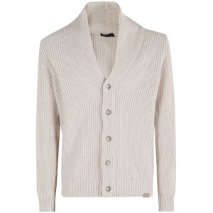 Fay, Heren, Truien, Grijs, Maat: L Denim,