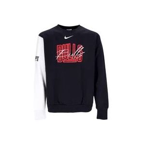 Nike Courtside Fleece Crewneck Sweatshirt , Black , Heren , Maat: M