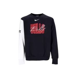 Nike NBA Courtside Fleece Crewneck Sweatshirt , Black , Heren , Maat: M