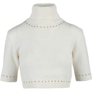 Simona Corsellini, Dames, Truien, Wit, Maat: L Acryl,