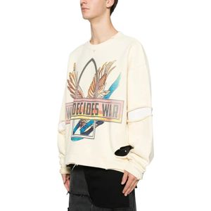 Who Decides War, Heren, Sweatshirts & Hoodies, Geel, Maat: S