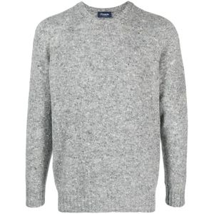Drumohr, Heren, Truien, Grijs, Maat: M Wol,