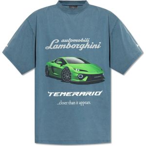 Balenciaga, Heren, Tops, Groen, Maat: L Katoen,