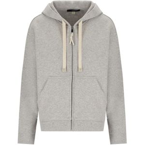 Weekend Max Mara, Dames, Sweatshirts & Hoodies, Grijs, Maat: S Katoen,