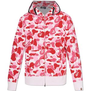 A Bathing Ape, Heren, Sweatshirts & Hoodies, Roze, Maat: L Katoen,