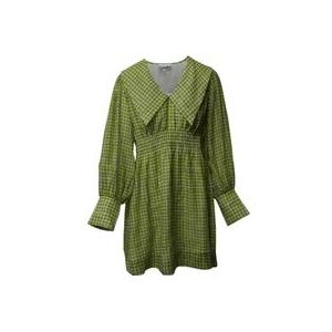 Ganni Polyester dresses , Green , Dames , Maat: XL