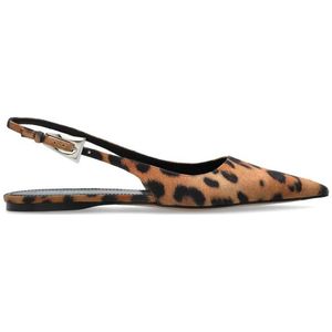 Paris Texas - Jessica - Ballerina's - Bruin - Leer - Verstelbaar Hielbandje