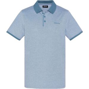 Schott Nyc, Heren, Tops, Blauw, Maat: L Katoen,