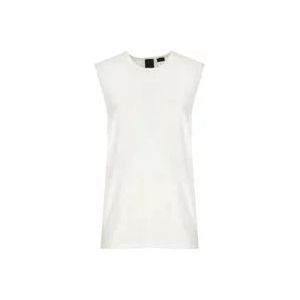 Pinko Mouwloze Top , White , Dames , Maat: XS