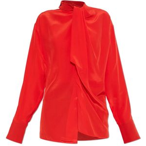Victoria Beckham, Dames, Blouses & Shirts, Rood, Maat: S Zijde,