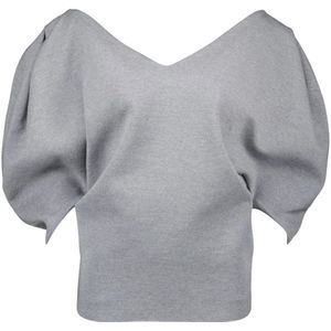 Khaite, Dames, Truien, Grijs, Maat: S Wol,