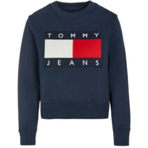 Tommy Hilfiger - Pullover Sweater - Blauw - Gebreid - Ronde Hals