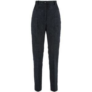 Dolce & Gabbana, Dames, Broeken, Zwart, Maat: S