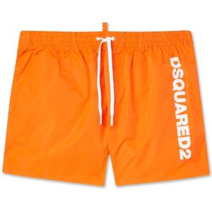 Dsquared2, Heren, Badkleding, Oranje, Maat: XL Polyamide,