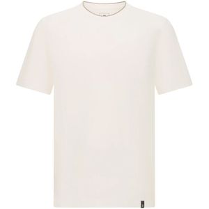 Boggi Milano - Shirt - Wit - Kwartmouw - Normale Pasvorm