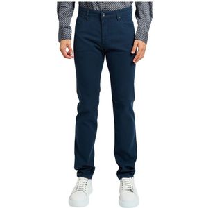 Bugatti, Heren, Broeken, Blauw, Maat: M Katoen,