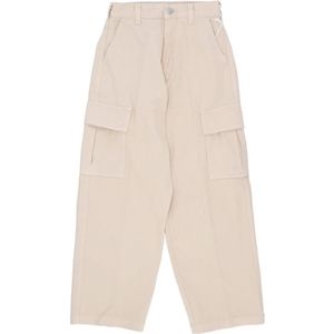 Obey, Heren, Broeken, Beige, Maat: W28 Denim,